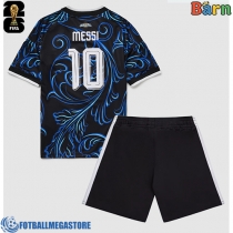 Fotballdrakt Barn Argentina Lionel Messi #10 Bortedraktsett VM 2026 Kortermet (+ Korte bukser)
